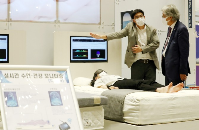 2021 국제수면산업박람회 슬립 테크(SLEEP TECH 2021) 모습. 사진=뉴시스