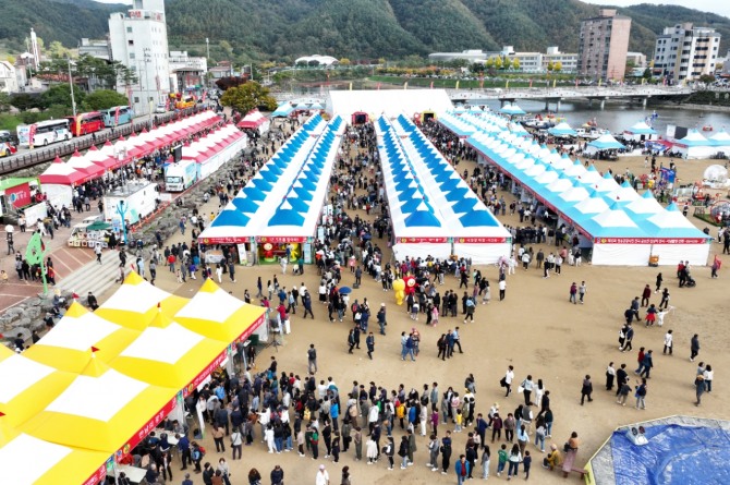 제18회 청송사과축제 전경 사진=청송군  