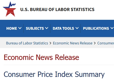 미국 소비자물가  CPI 지수 