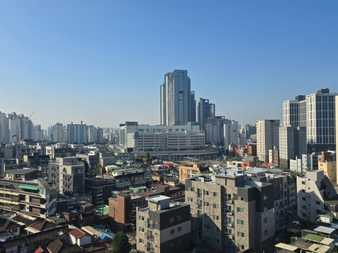 현대엔진니어링이 연 내 시공권을 확보할 것으로 예상되는 서울 동대문구 전농9구역 전경. 사진=문용균 기자