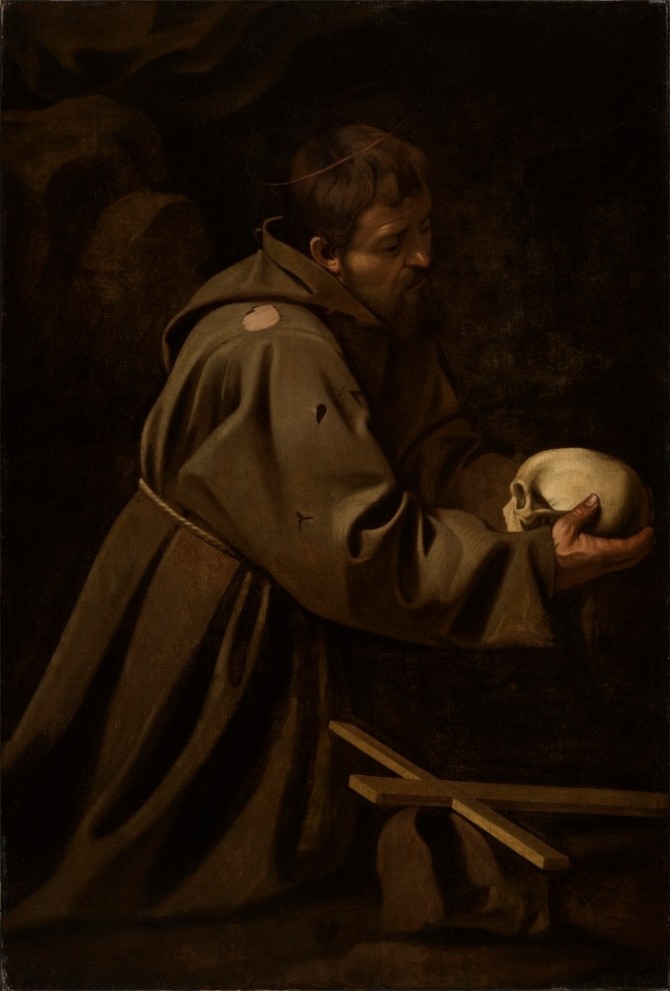 04. 카라바조-묵상하는 성 프란체스코 St. Francis in Meditation, c. 1603, 캔버스에 유채, 136 x 91 cm_resized