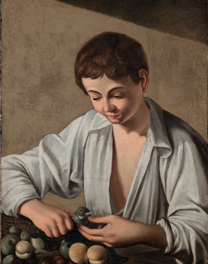 10. 카라바조-과일 껍질을 벗기는 소년,Boy Peeling Fruit, 1593, 캔버스에 유채,66x51cm_resized