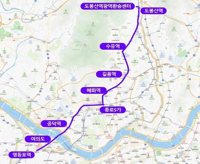 새벽동행 자율주행버스 A160 노선도. 사진=서울시