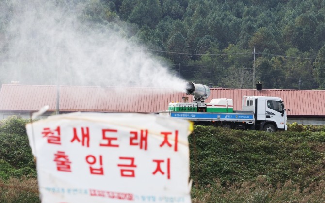 전남 영암군의 한 가금농장에서 H5형 AI 항원이 확인됐다. 사진=연합뉴스