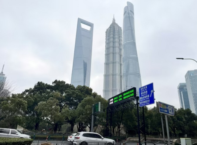 중국 상하이 루자쭈이(Lujiazui) 금융 지구 모습. 사진=로이터