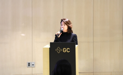 안효준 변호사가 CP교육 강의를 진행하고 있다. 사진=GC녹십자