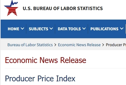 미국 PPI 물가지수/사진= 미국 노동부 홈페이지