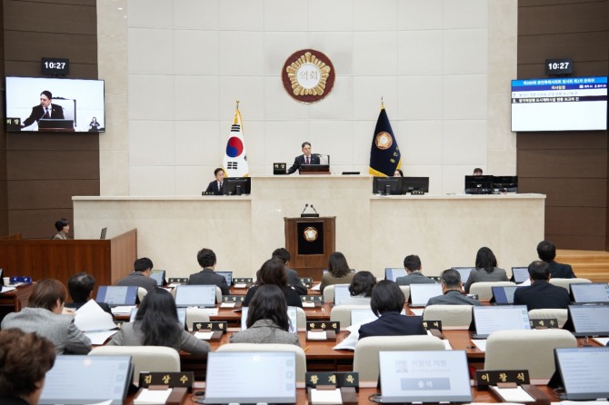 용인특례시의회, 제289회 임시회 개회. 사진=용인특례시의회