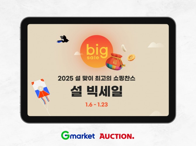 G마켓과 옥션이 오는 23일까지 ‘2025 설 빅세일’ 프로모션을 진행한다. 사진=G마켓