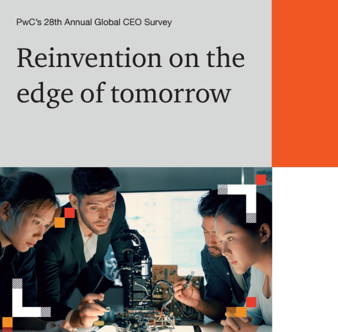 PwC의 2025년 글로벌 CEO 설문조사 보고서. 사진=PwC