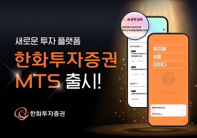 한화투자증권은 새로운 투자 플랫폼 ‘한화투자증권 MTS(모바일트레이딩시스템)’를 출시했다고 17일 밝혔다. 사진=한화투자증권