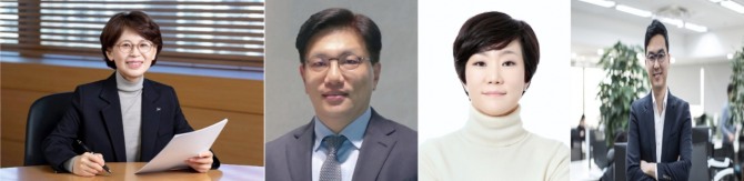 제약사들이 새로운 대표를 영입하거나 승진시키고 있다. 왼쪽부터 함은경 JW중외제약 총괄사장과 조규석 삼진제약 사장, 최지현 사장, 전승호 전 대웅제약 사장. 사진=각사 제공