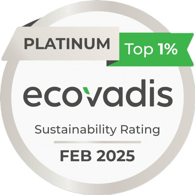 LG디스플레이가 획득한 에코바디스(EcoVadis)의 플래티넘 메달 사진. 사진=LG디스플레이