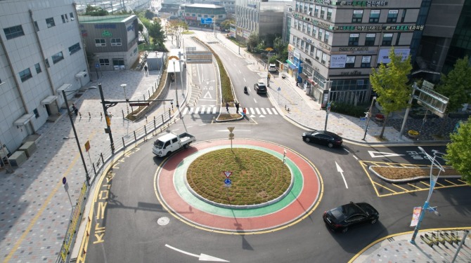 양평역 앞 회전교차로. 사진=양평군
