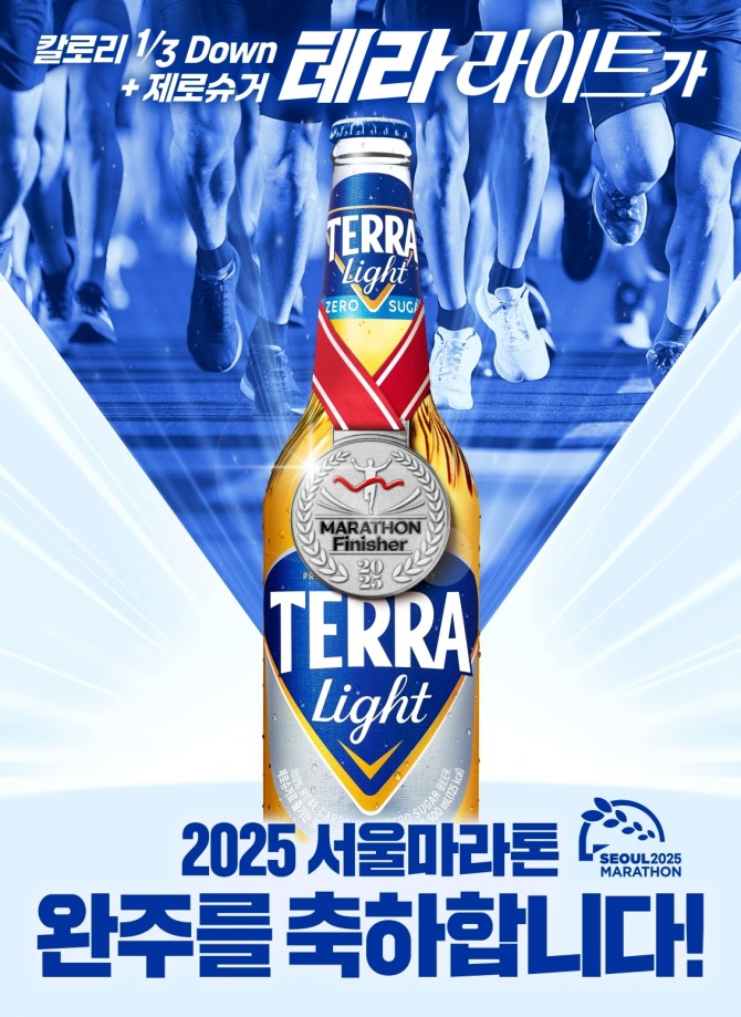 테라 라이트가 ‘2025 서울마라톤’에 공식 협찬 브랜드로 참여한다. 사진=하이트진로