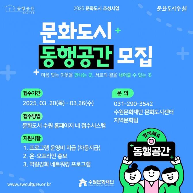 2024년 한 해 동안 수원의 카페, 서점, 교육 공간 등 81개의 동행공간이 지정됐다. 사진=수원문화재단