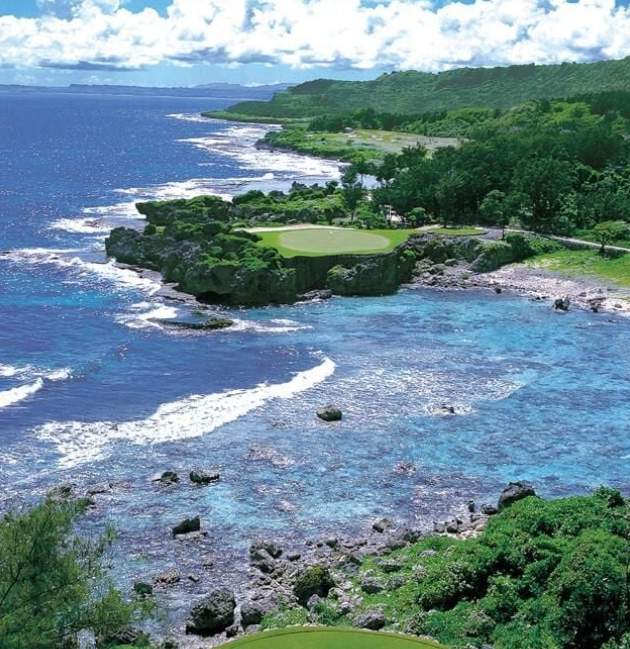 새롭게 리브랜딩된 소노 펠리체 컨트리클럽 괌 망길라오(Sono Felice Country Club Guam Mangilao)의 시그니처 홀인 12번 홀. 사진= 소노 펠리체 컨트리 클럽