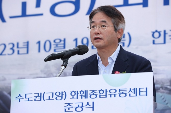 고양화훼유통센터 준공식에 참석한 이동환 고양특례시장. 사진=고양시