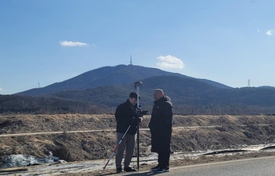 지적기준점 측량성과검사. 사진=인천시