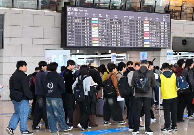 김포국제공항을 이용하는 공항이용객 모습. 사진=공항공사