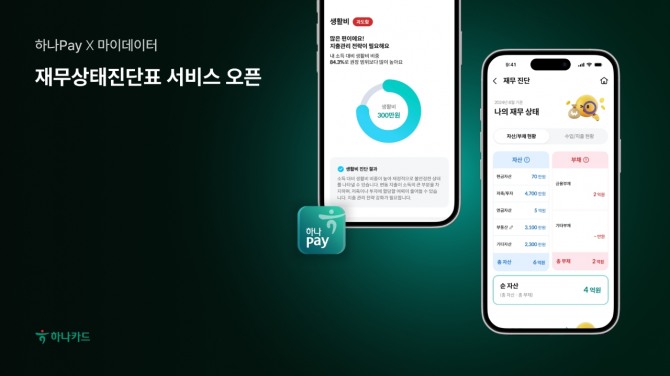 하나카드가 재무상태진단표 서비스를 오픈했다. 사진=하나카드 제공.
