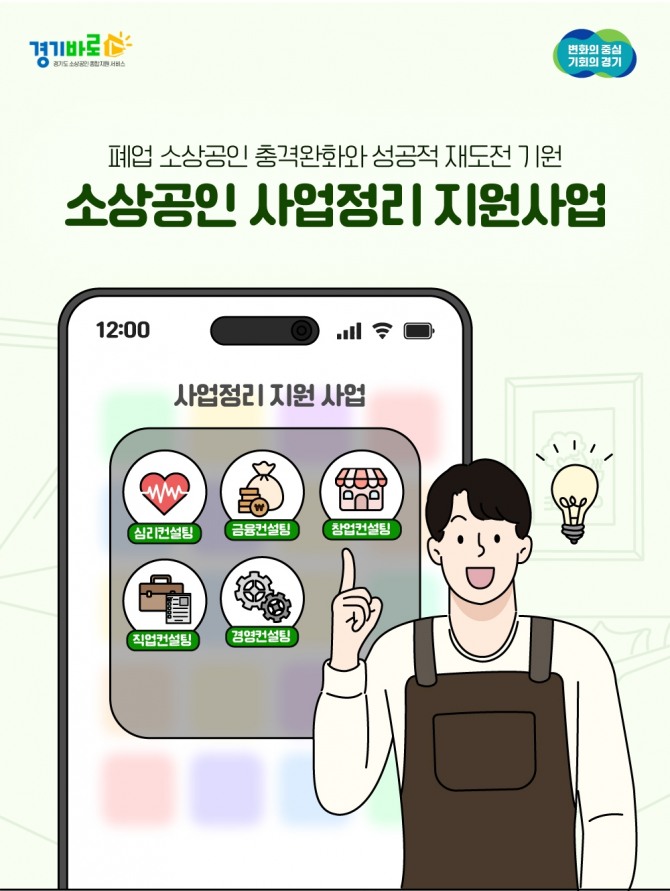 경상원 2025년 소상공인 사업정리 지원 인포그래픽. 사진=경상원