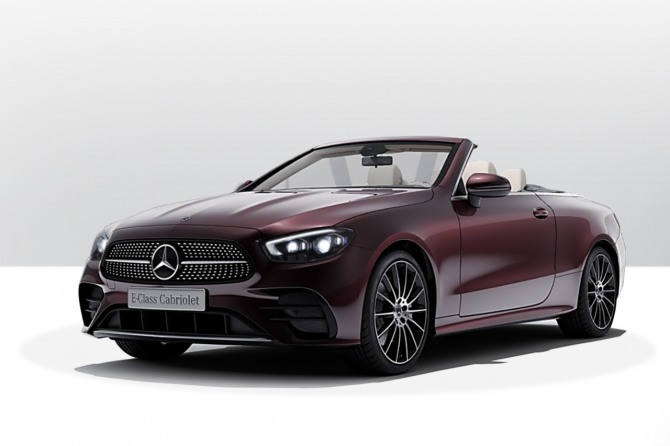 메르세데스-벤츠 E 450 4MATIC 카브리올레 온라인 스페셜 ‘루벨라이트 레드 메탈릭’ 에디션 사진=메르세데스-벤츠코리아
