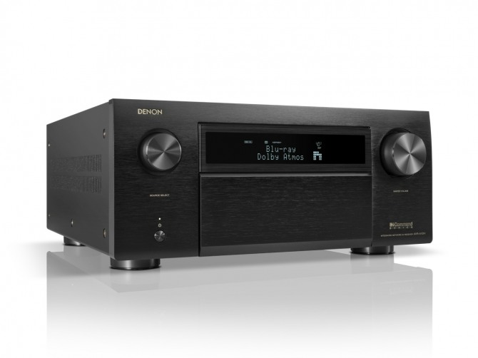 데논을 대표하는 AV 리시버 'AVR-A10H'은 무려 채널 당 150W의 출력으로 13.4채널을 전송할 수 있을 뿐만 아니라 돌비 애트모스 DTS:X, 아이맥스 인핸스드, 오로 3(AURO-3) 등의 규격을 지원하고 8K 고해상도 영상도 전송할 수 있는 제품이다. 사진=데논