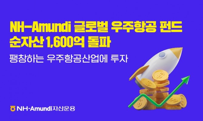 NH-Amundi자산운용 글로벌 우주항공 펀드 순자산 1600억원 돌파. 사진=NH-Amundi자산운용