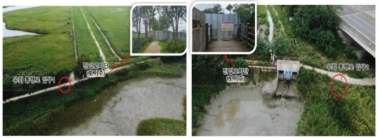 우회 통행로 입구 모습. 사진=인천시