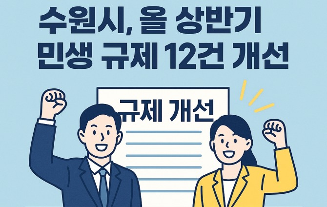 경기 수원시, 생활 속 규제 개선 홍보 이미지. 자료=이지은 기자