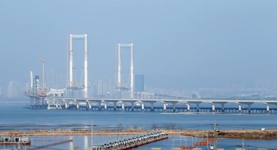 제3연륙교 공사 현장 모습. 사진=인천경제청