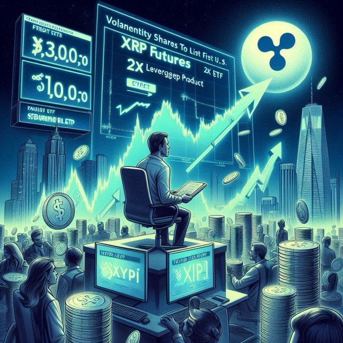볼러틸리티 셰어스(Volatility Shares)는 21일(현지시각)에 미국 증권거래위원회(SEC)에 제출된 사후 효력 수정안 에 따르면 내일 미국 최초로 XRP 선물 ETF를 출시할 예정이다. 사진=이미지크리에이
