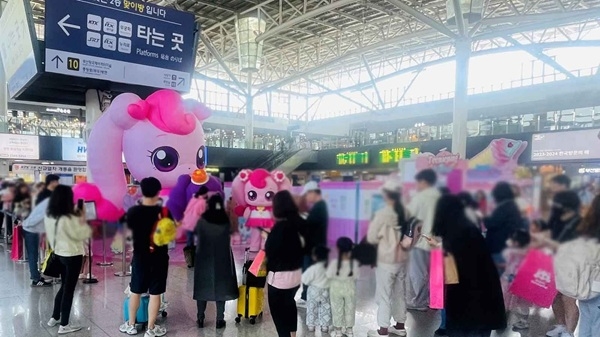 코레일유통이 2024년 5월에 운영한 부산역 팝업스토어의 모습. 사진=코레일유통