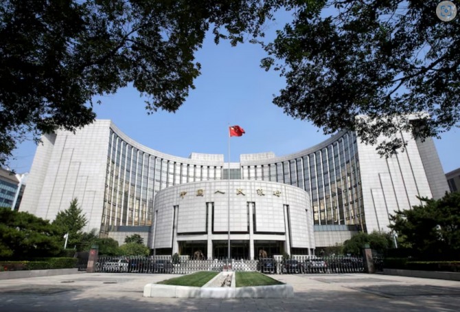 중국 베이징에 위치한 중앙은행인 인민은행(PBOC) 본부. 사진=로이터