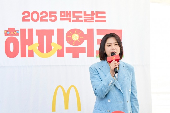 김기원 한국맥도날드 대표이사가 '2025 맥도날드 해피워크'에 대해 설명하고 있다. 사진=한국맥도날드