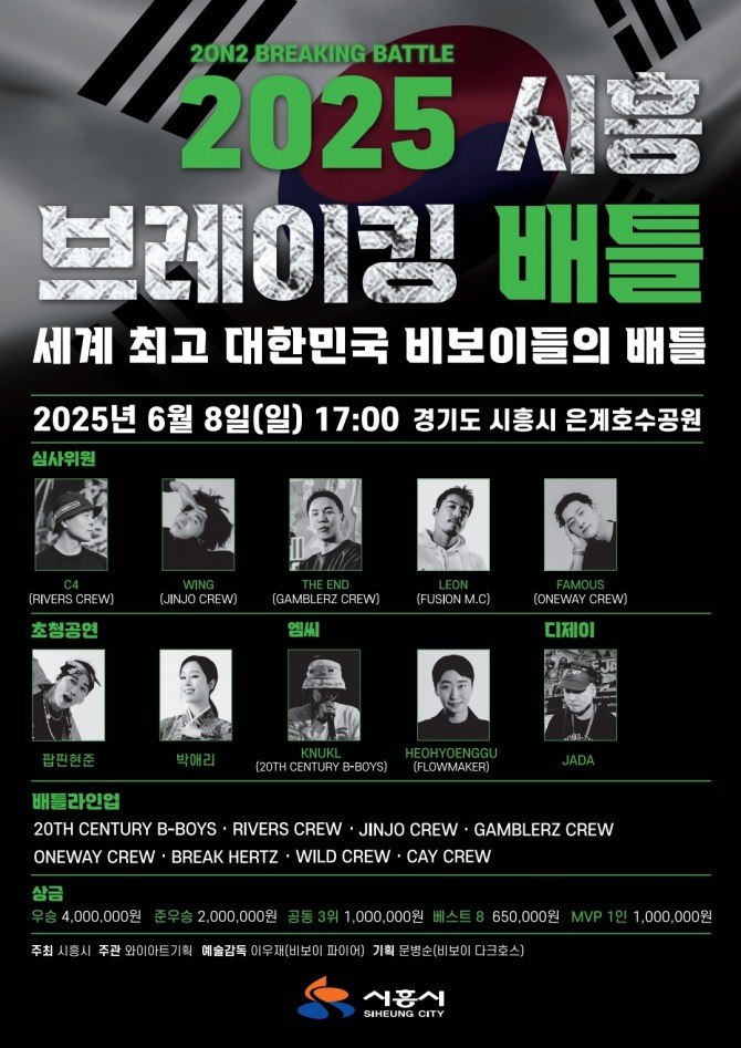 ‘2025 시흥 브레이킹 배틀’을 개최 포스터. 포스터=시흥시