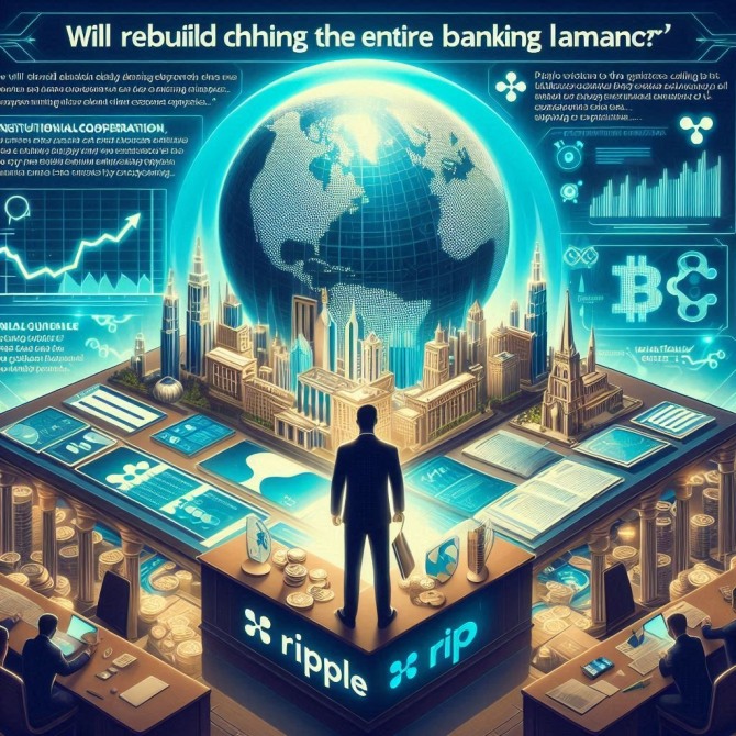 리플 최고경영자(CEO) 브래드 갈링하우스가 'XRP 라스베이거스 2025'에서 리플은 전체 은행 시스템을 재구성할 계획이라고 밝혔다. 사진=이미지크리에이터