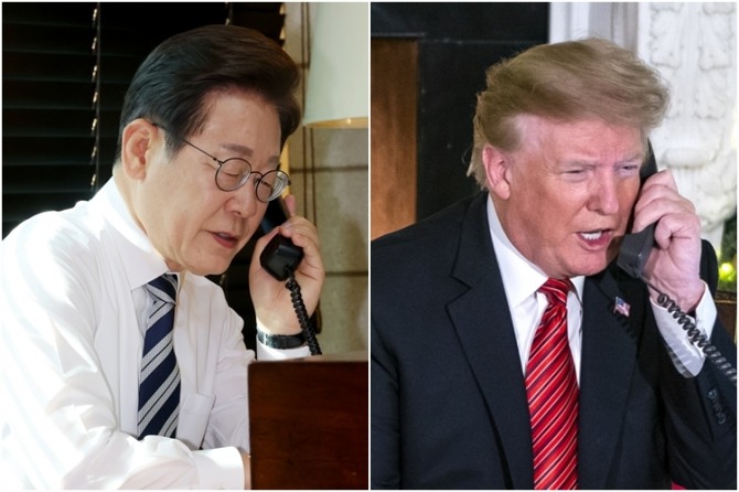 이재명 대통령(왼쪽)-트럼프 미국 대통령. 사진=연합뉴스.