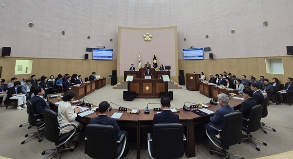 지난 10일 열린 부산 기장군의회 제289회 정례회 개회 모습. 사진=기장군의회