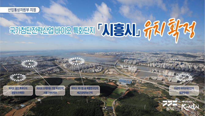 '시흥시, 국가첨단전략산업 바이오 특화단지 유치확정' 홍보 사진. 사진=시흥시