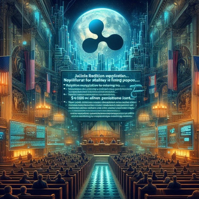 리플 랩스(Ripple Labs)와 미국 증권거래위원회(SEC)는 XRP 관련 소송에서 최종 판결 변경을 위한 공동 신청을 제출했다고 암호화폐 매체들이 15일(현지시각) 보도했다. 사진=이미지크리에이터 생성