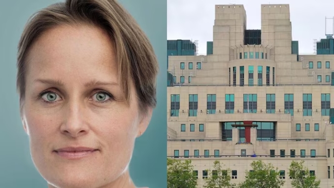 블레이즈 메트루웰리 신임 MI6 국장과 영국 런던의 MI6 청사. 사진=로이터