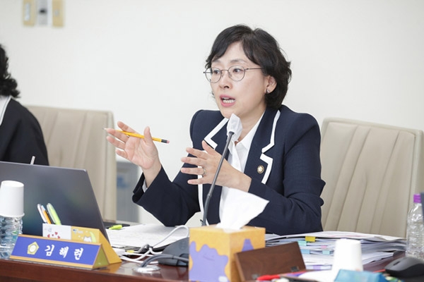 고양시의회 김해련 의원 모습. 사진=고양시의회
