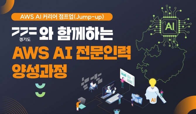 경기도 AWS 인공지능(AI) 전문인력 양성 과정 홍보물. 자료=경과원