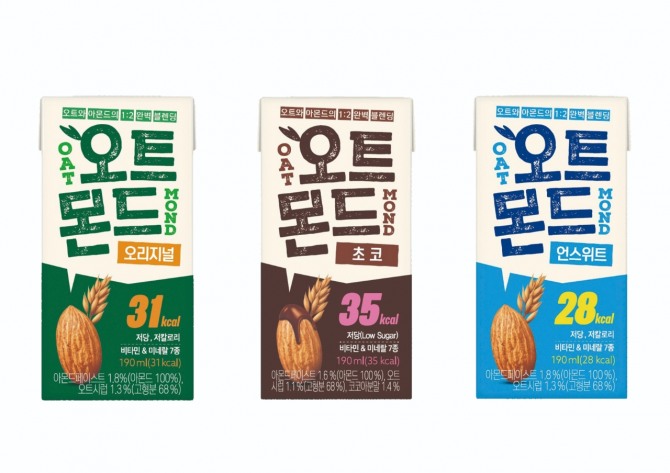 오트몬드 3종  /사진=롯데칠성음료