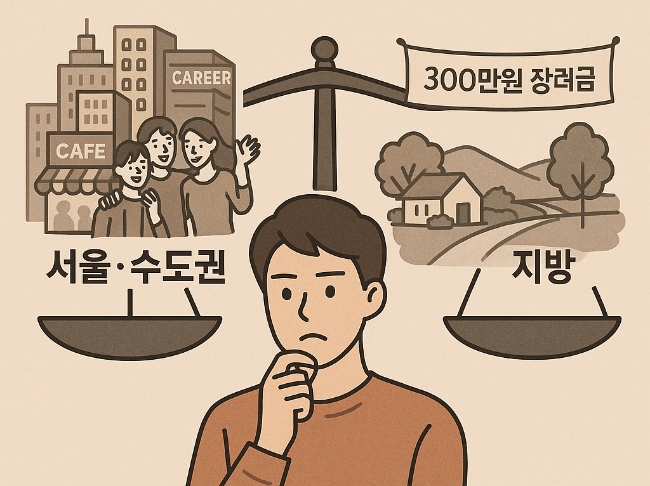 Z세대가 지방 취업을 꺼리는 이유로는 '주거·생활·교육 인프라 부족'(55%)이 가장 많이 꼽혔다. 이미지=챗GPT