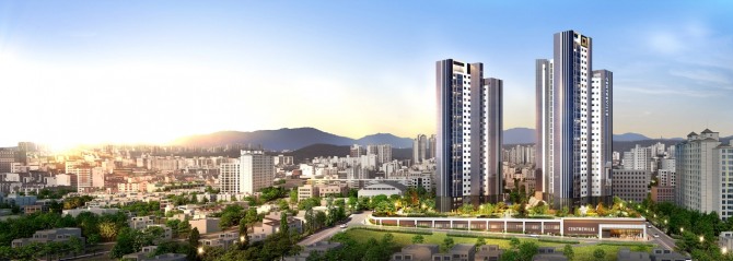 동부건설은 석수역세권 모아타운 1·2·3구역 가로주택정비사업과 천호동 145-66번지 가로주택정비사업의 시공사로 선정됐다고 1일 밝혔다. 사진은 천호동 145-66번지 가로주택정비사업 투시도. 사진=동부건설