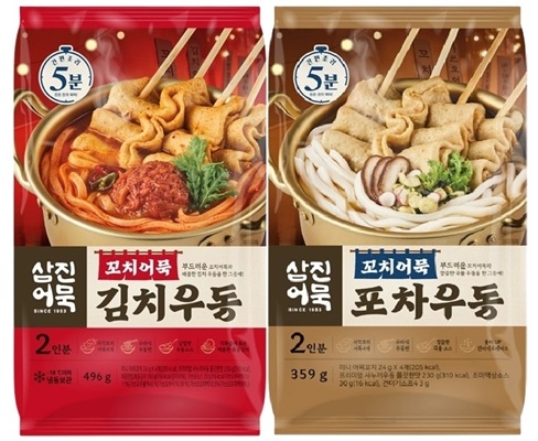 ‘꼬치 어묵 포차 우동’ 2종. 사진=삼진어묵