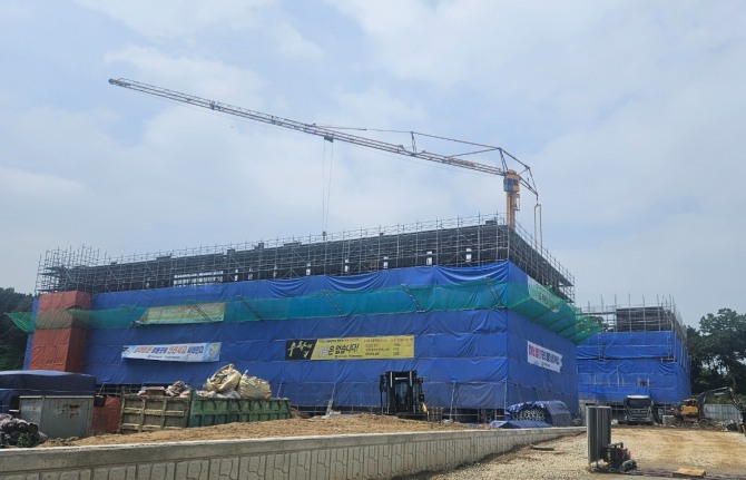 경기오산소프트웨어고 신축 공사 현장. 사진=경기도교육청 